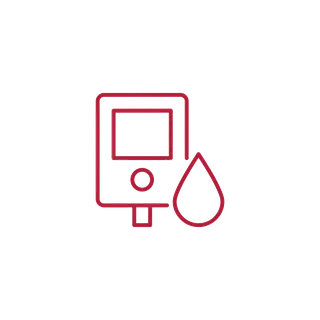 Blood glucose meter icon